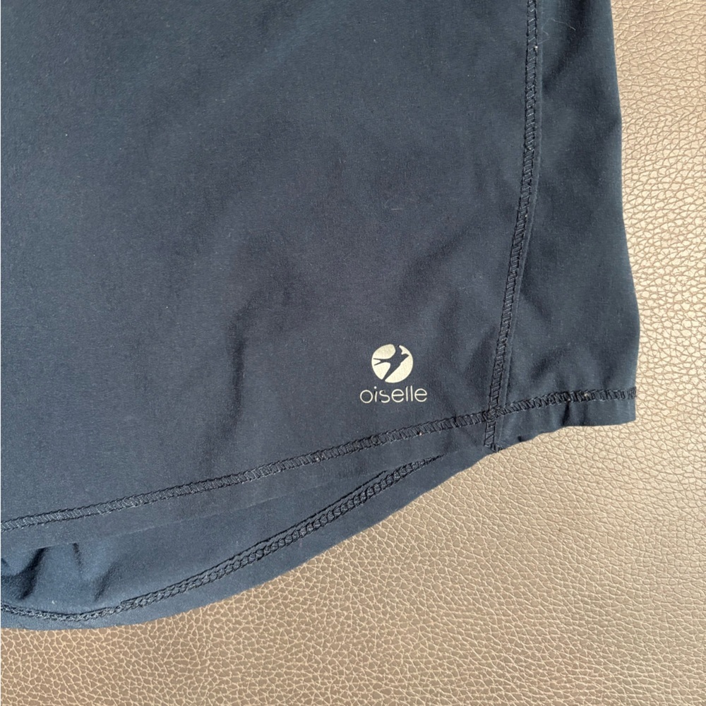 Oiselle Women’s Athletic Shorts High Rise Roga in Blue - Picture 2 of 5